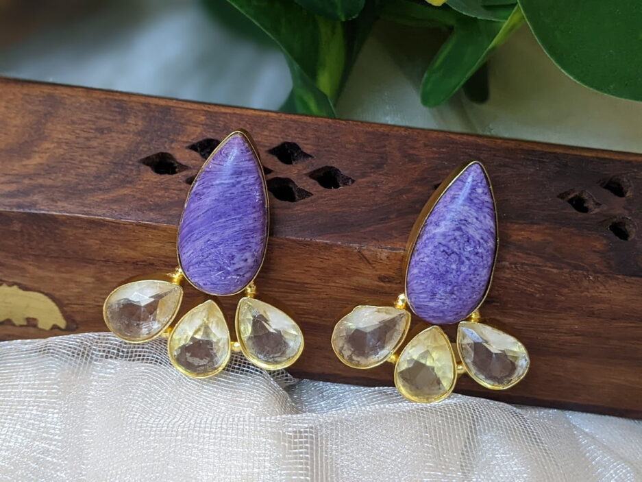 violet earring