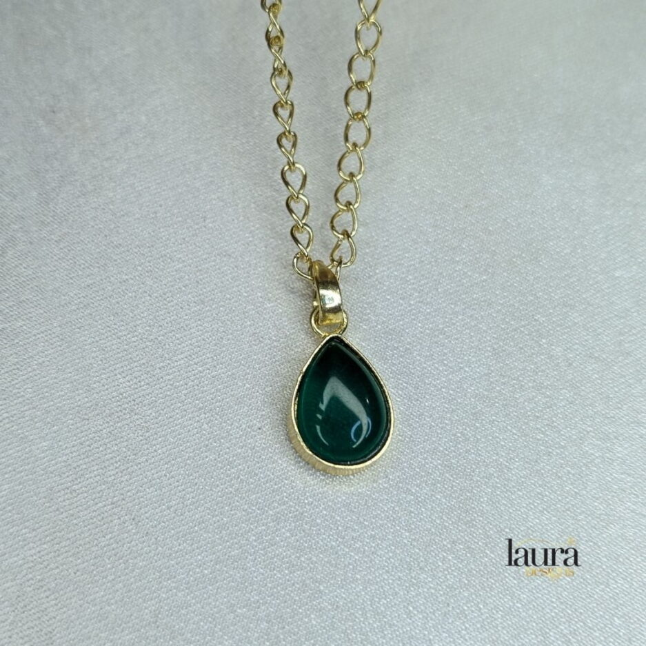 green pendant stone