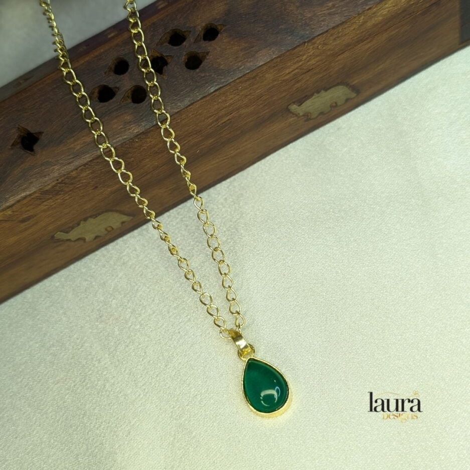 green pendant stone