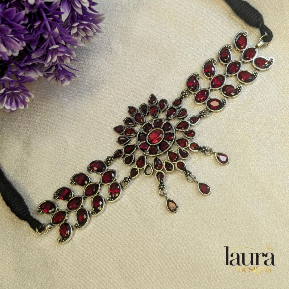 shivani red choker