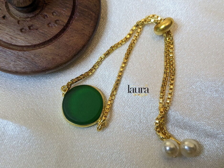 green stone bracelet