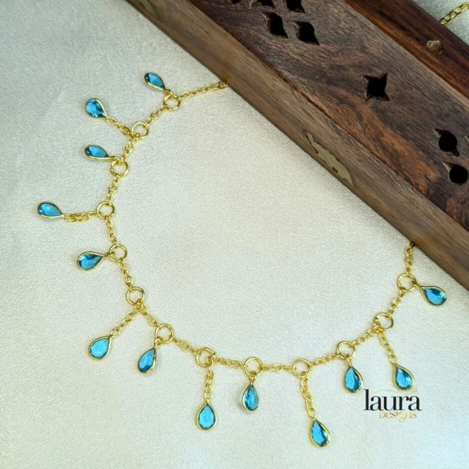 blue stone necklace