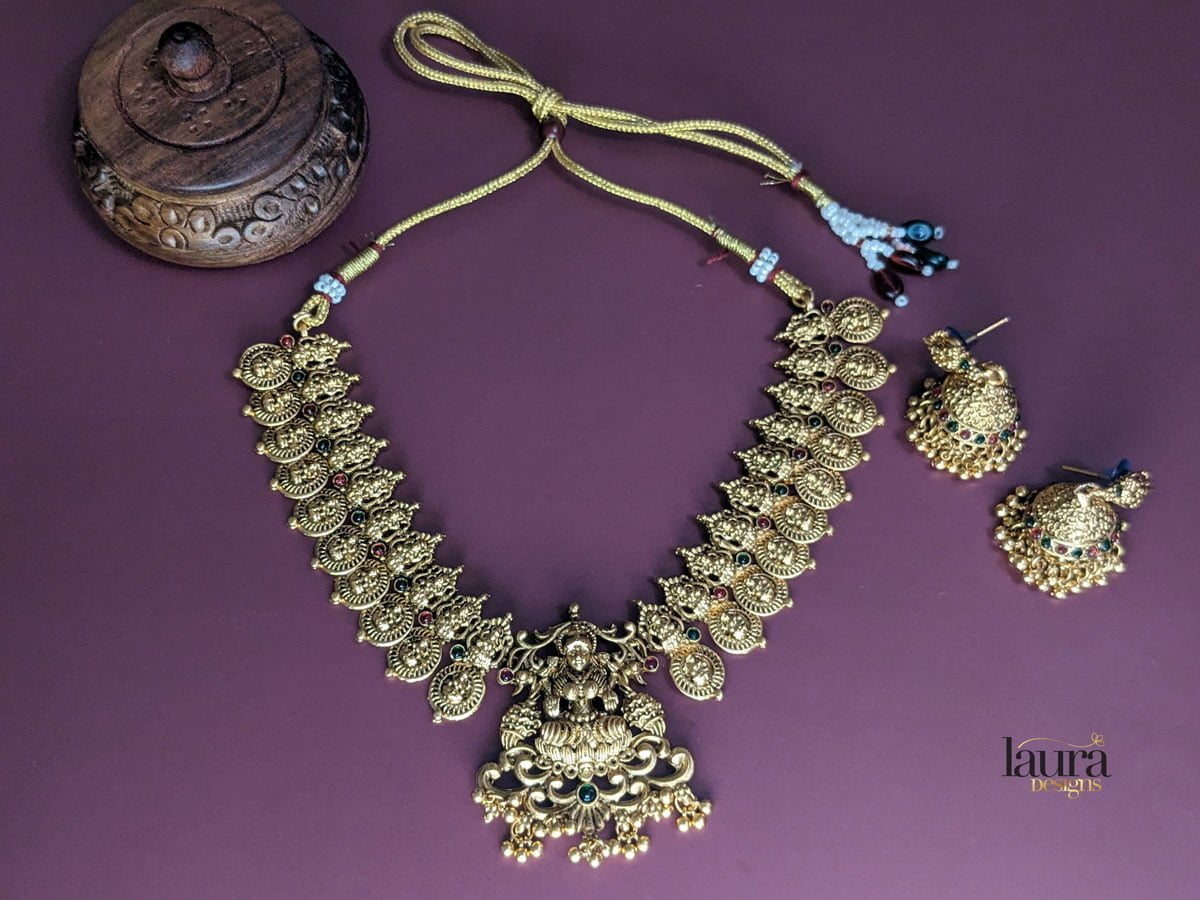 Maheshwari Necklace Set Laura Designs India