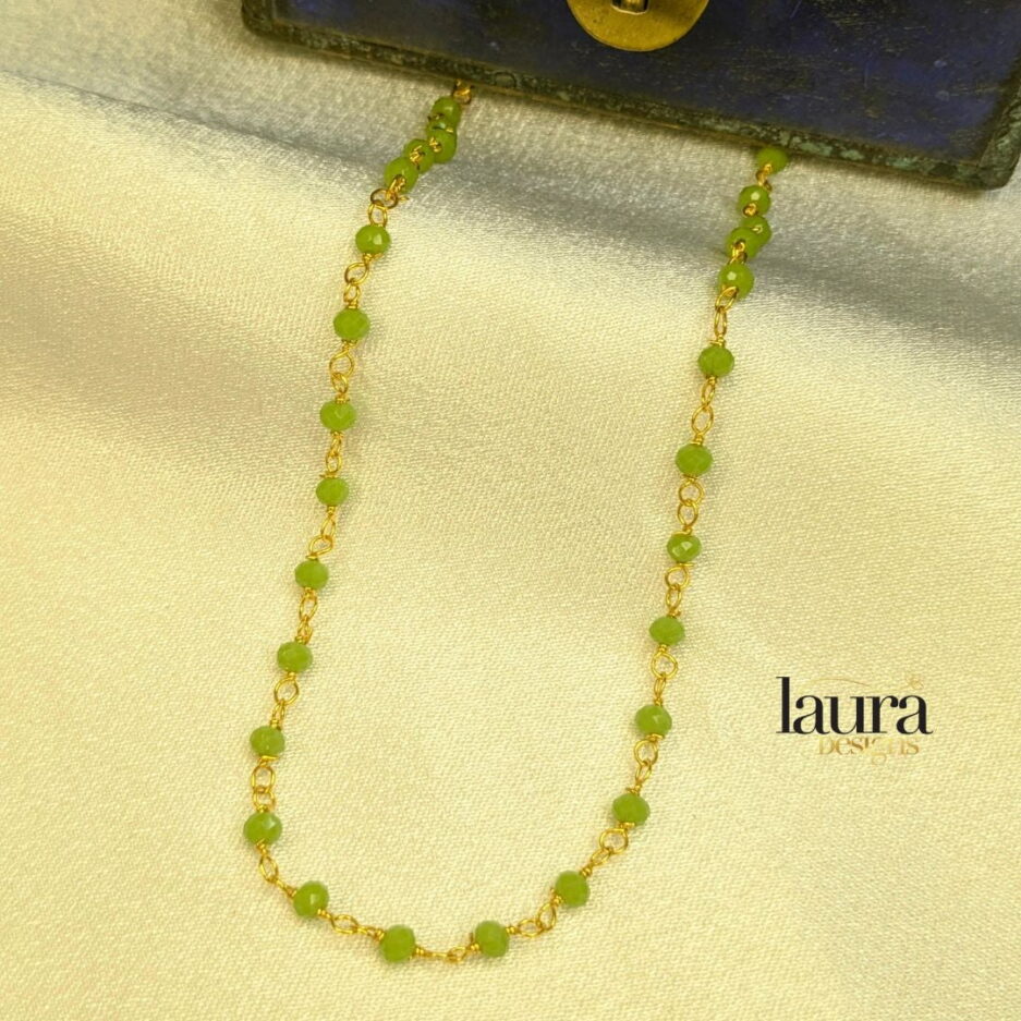 green pearl necklace