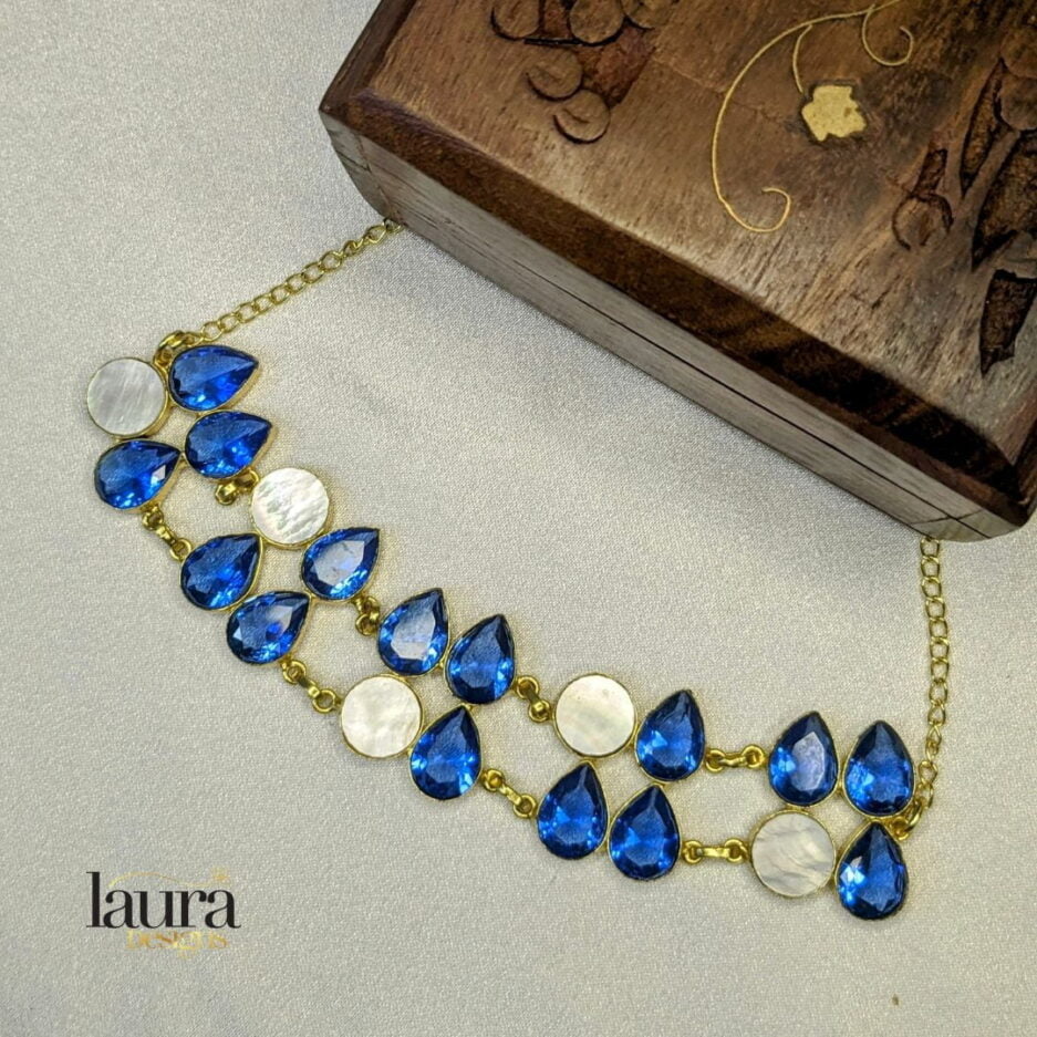 blue stone necklace