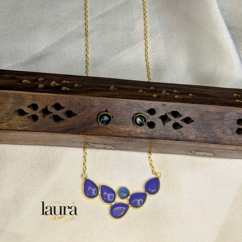 blue stone necklace