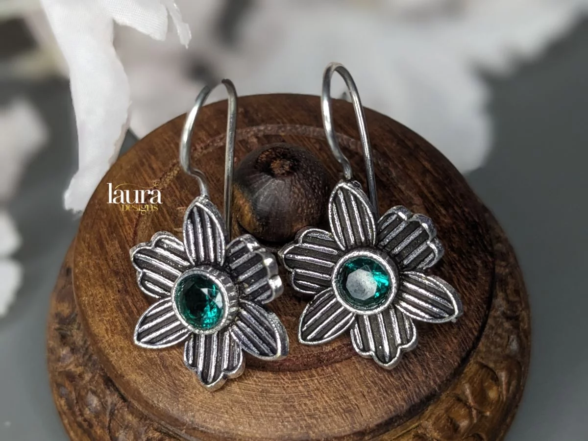 Antique sterling hot sale silver earrings