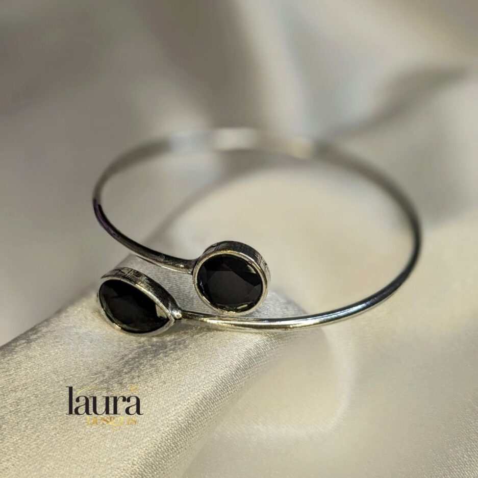 black stone bangle