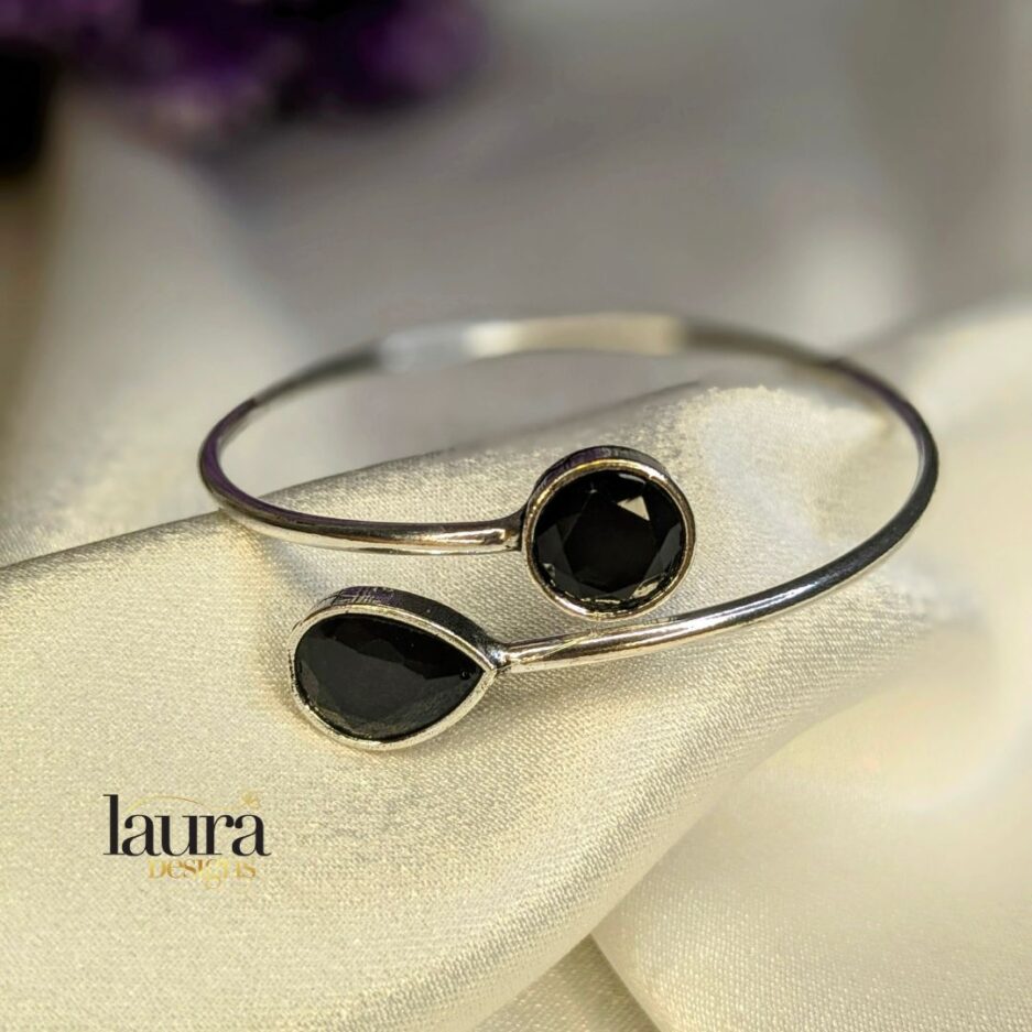 black stone bangle