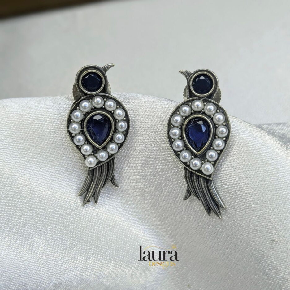 blue stone earrings