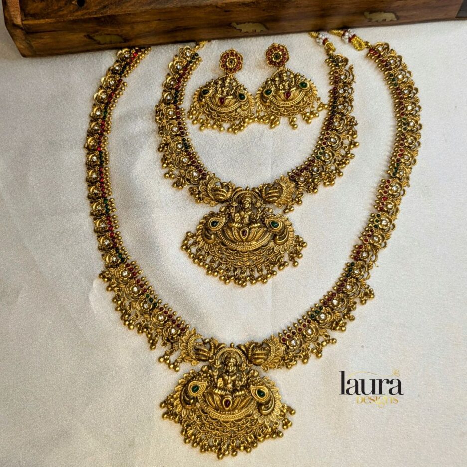 golden neckpieces combo set