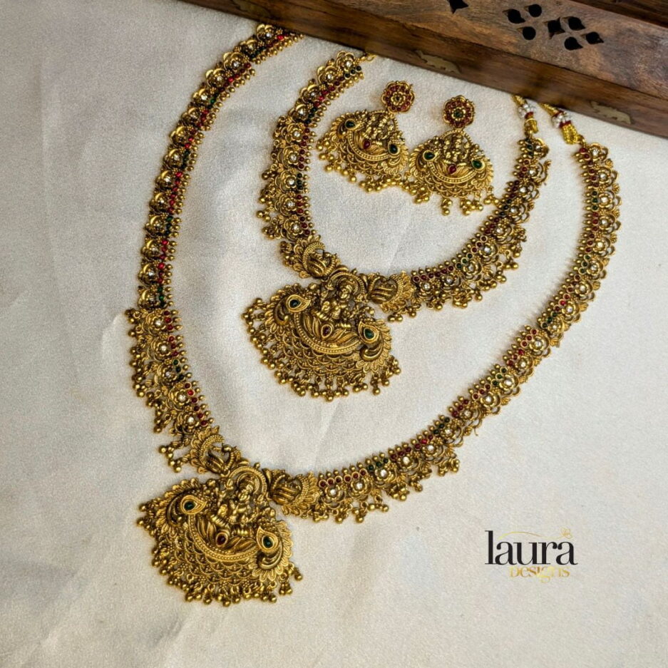 golden neckpieces combo set