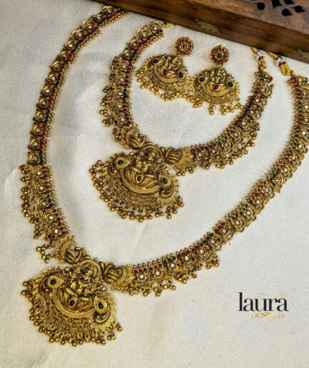 golden neckpieces combo set