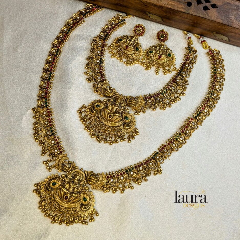 golden neckpieces combo set