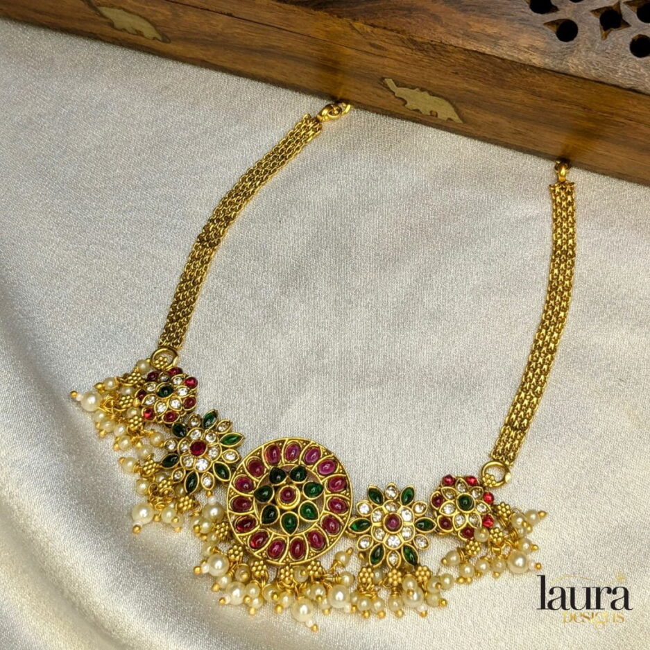 traditional multi necklace set