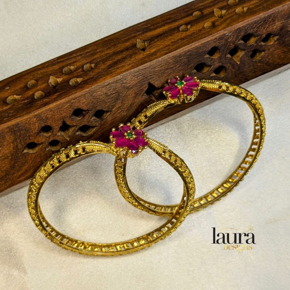 pink stone bangle (1)