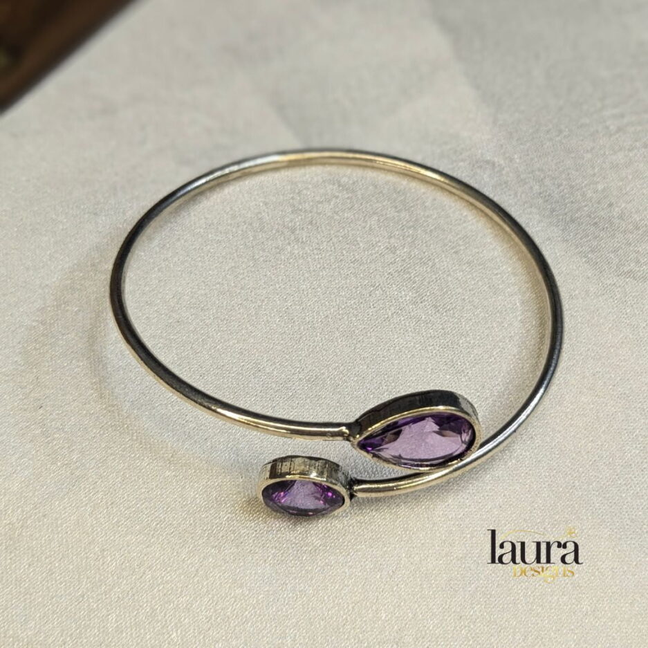 purple oxidised bangle