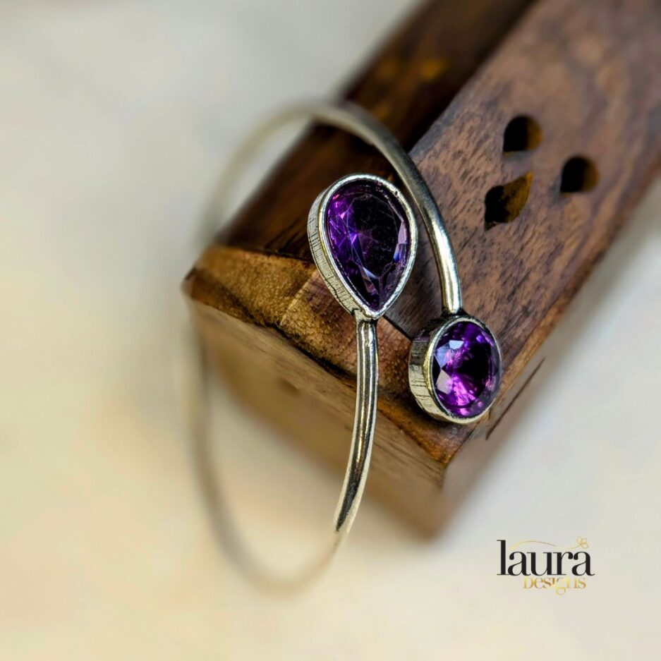 purple oxidised bangle