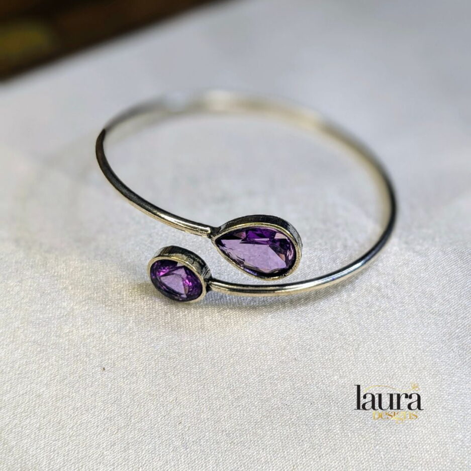 purple oxidised bangle