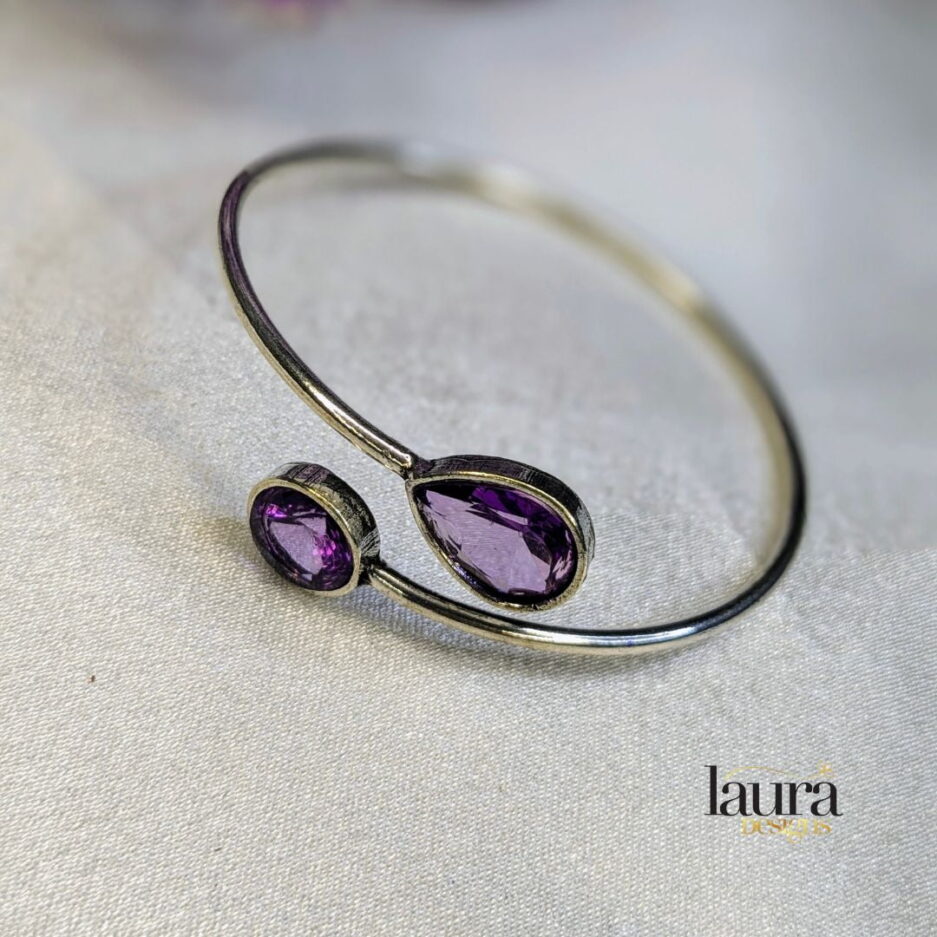 purple oxidised bangle