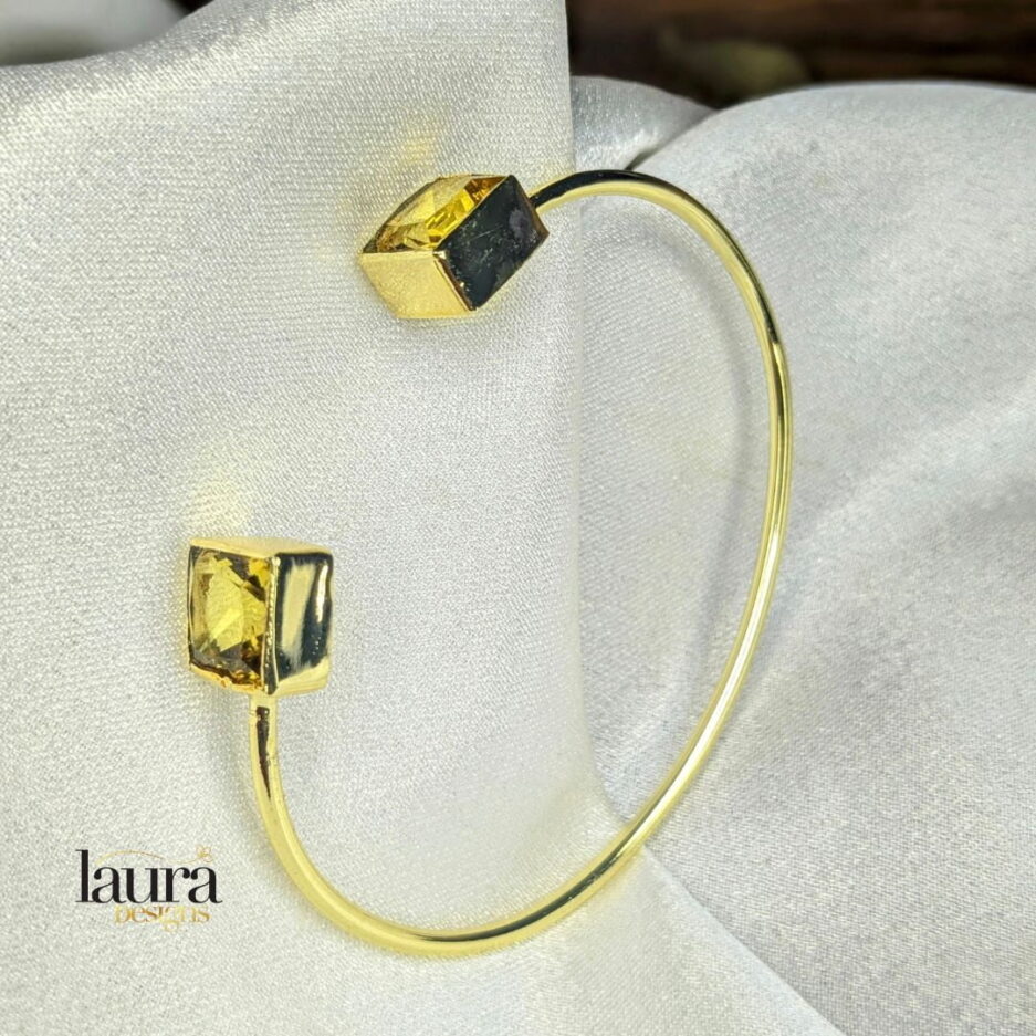 yellow stone bangle