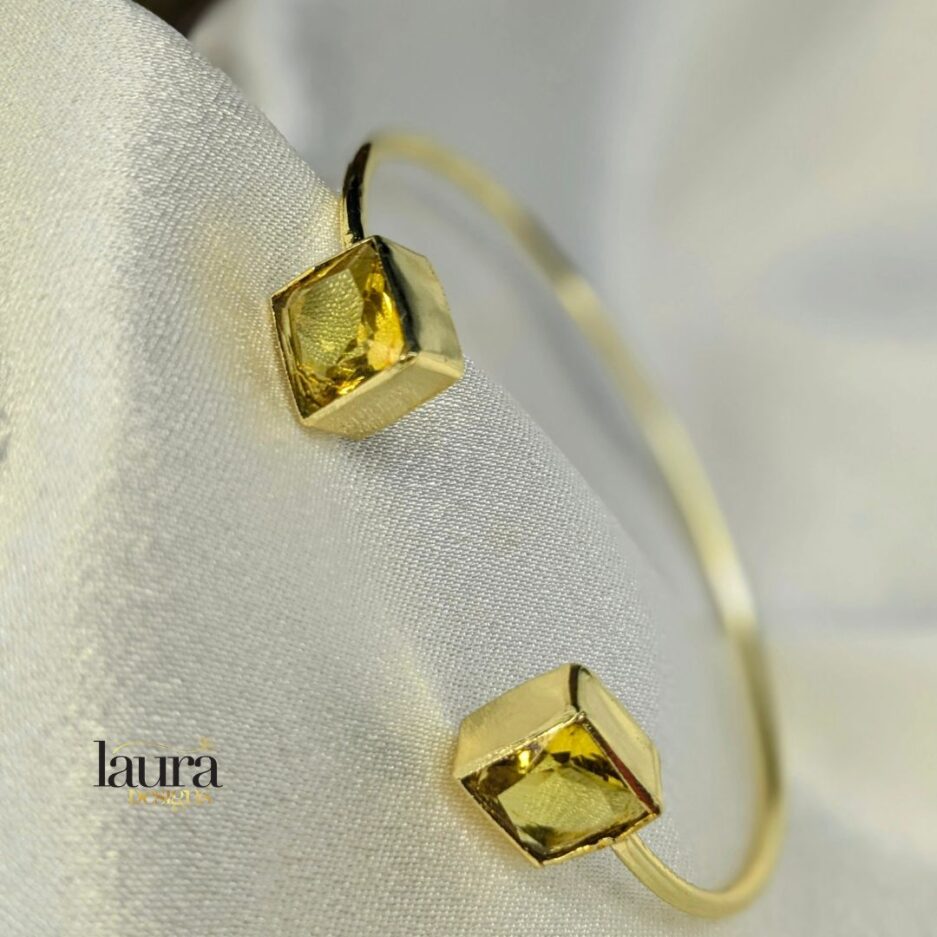 yellow stone bangle