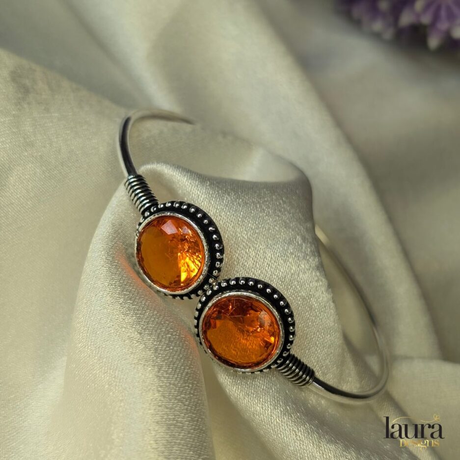 orange stone bangle