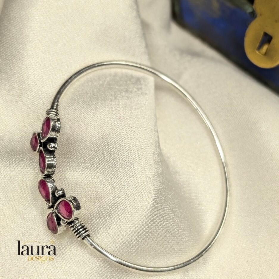 pink stone bangle