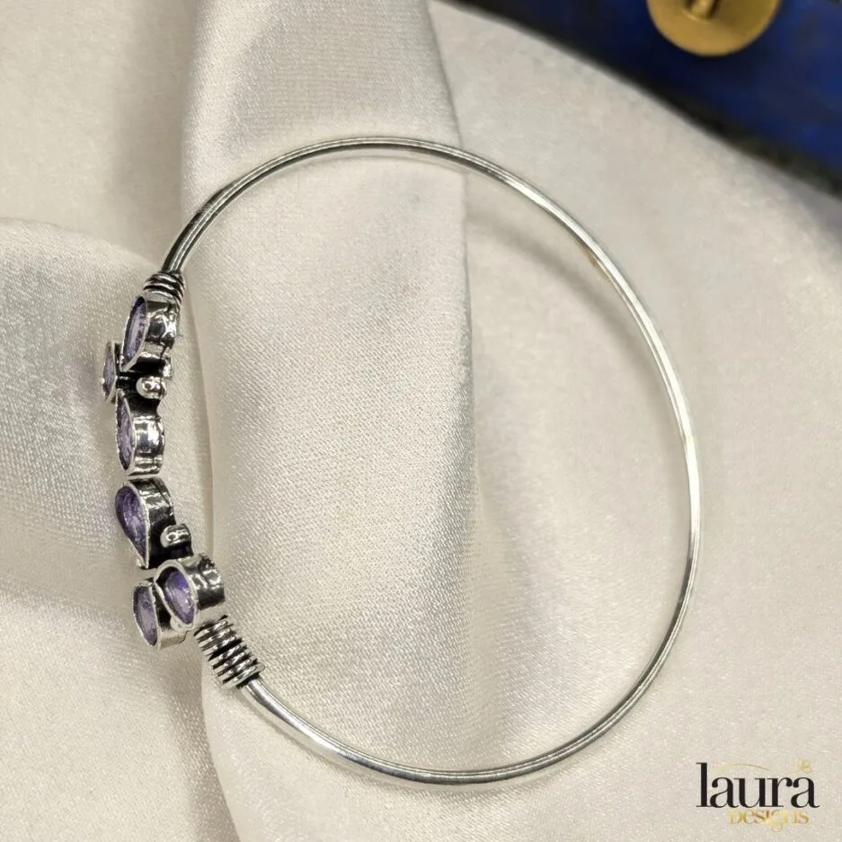 purple stone bangle