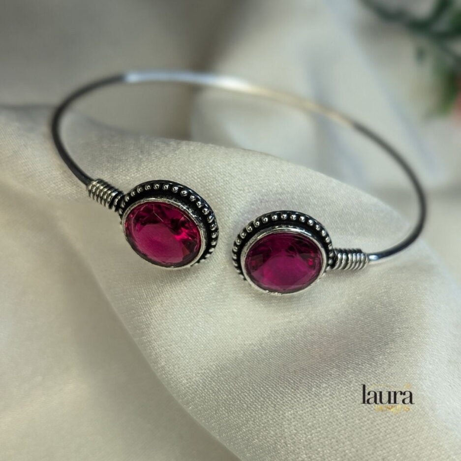 pink stone bangle