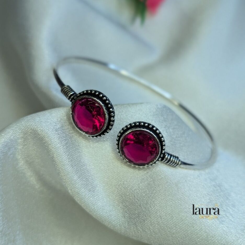 pink stone bangle