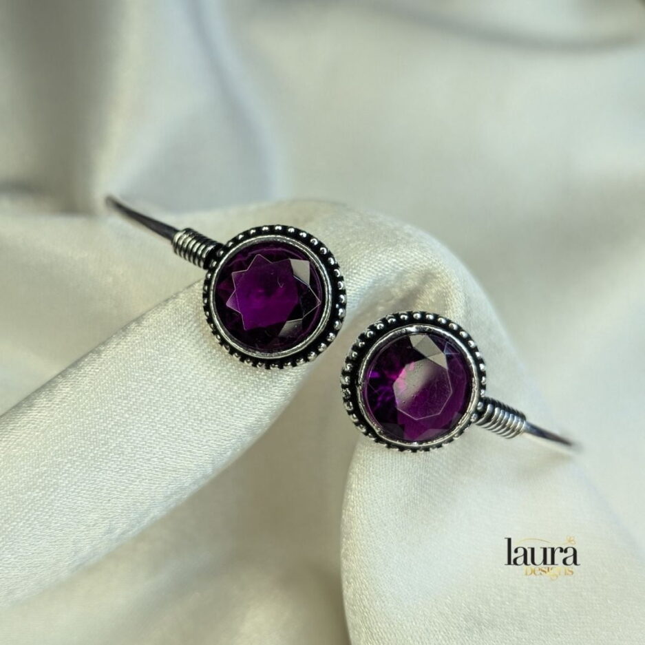 purple stone bangle