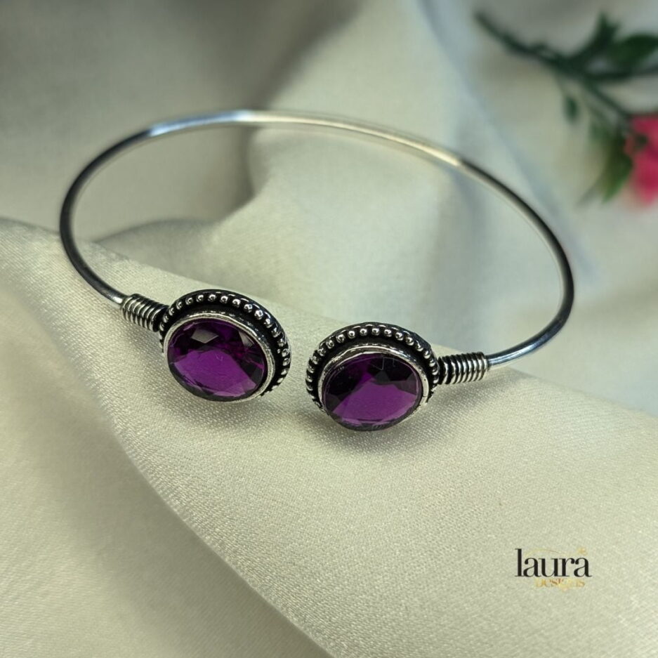 purple stone bangle