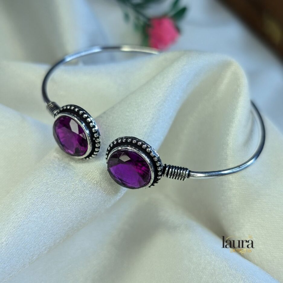 purple stone bangle