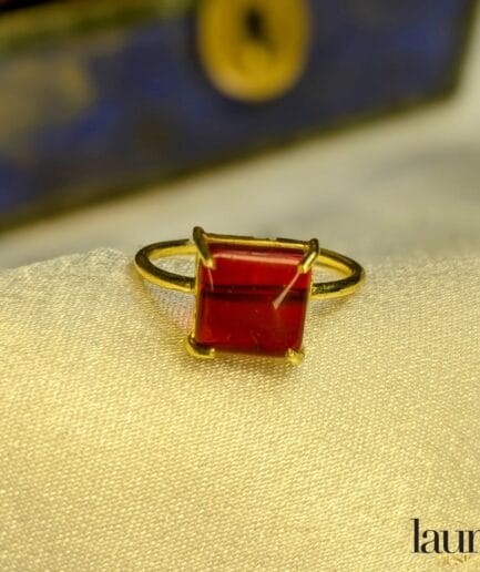 red stone ring