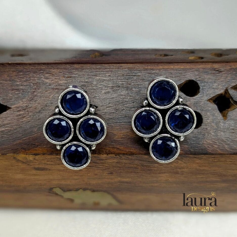 blue stone studs