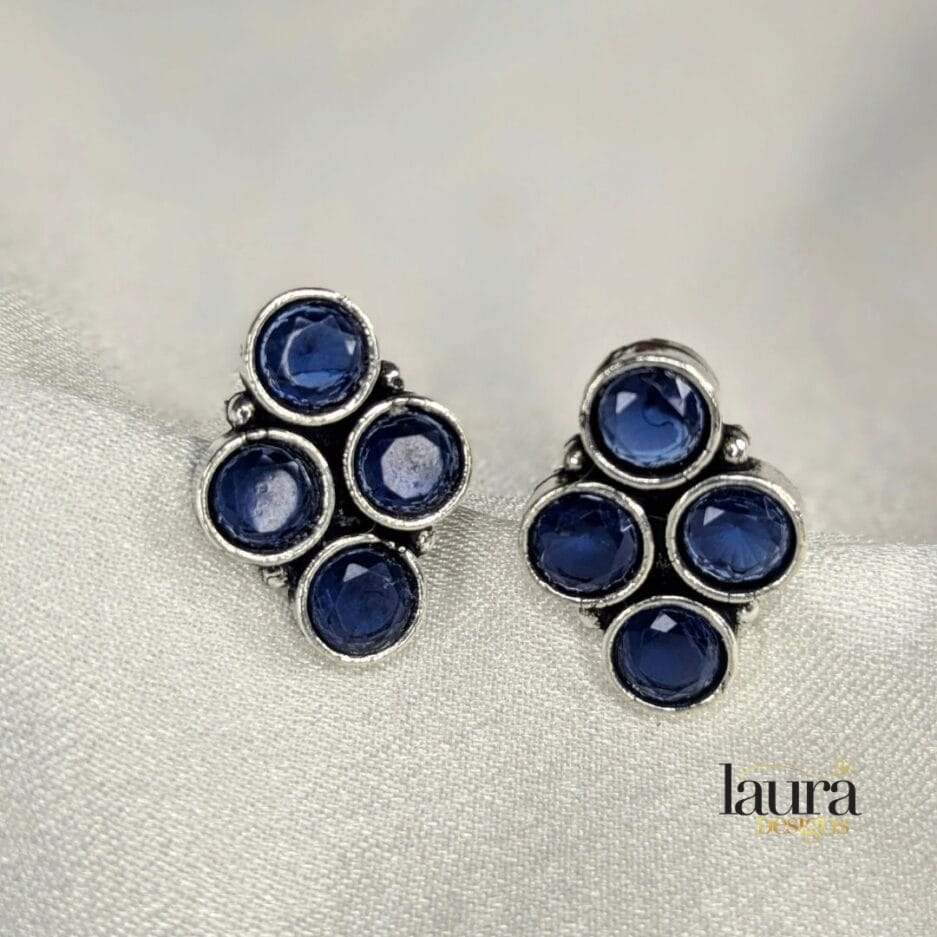 blue stone studs