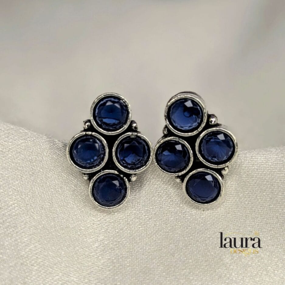 blue stone studs