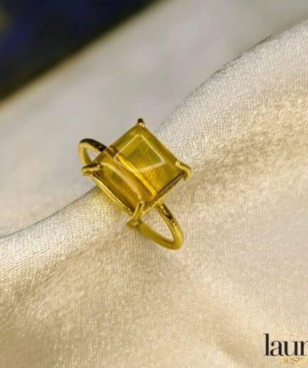 yellow stone ring