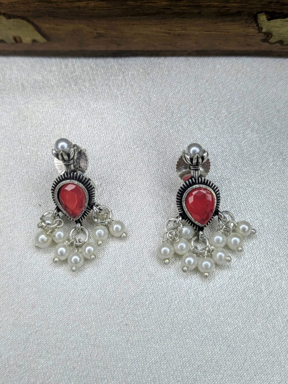 red earrings