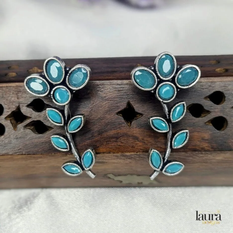 turqouise blue stone earrings