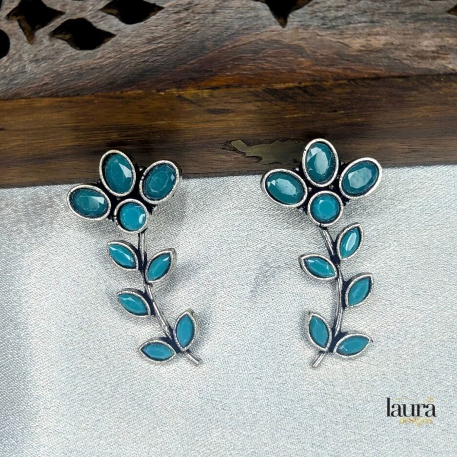 turqouise blue stone earrings