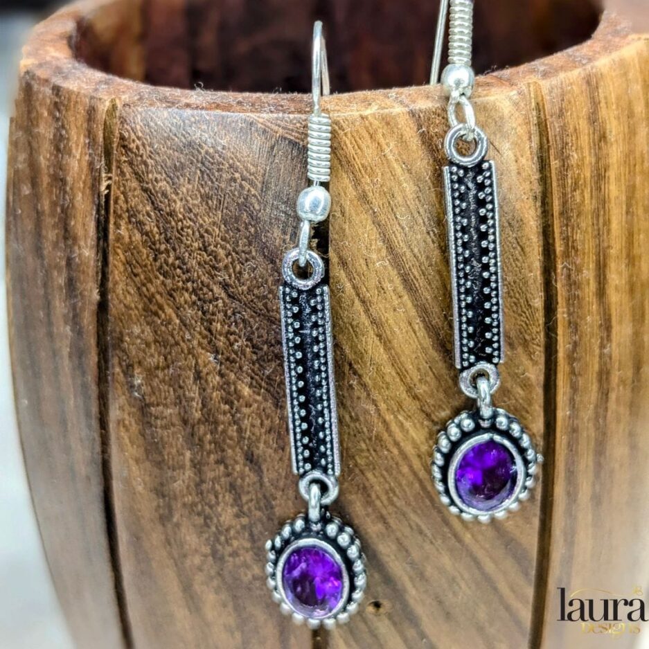 lavender earring