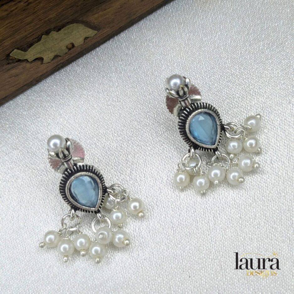 light blue earring