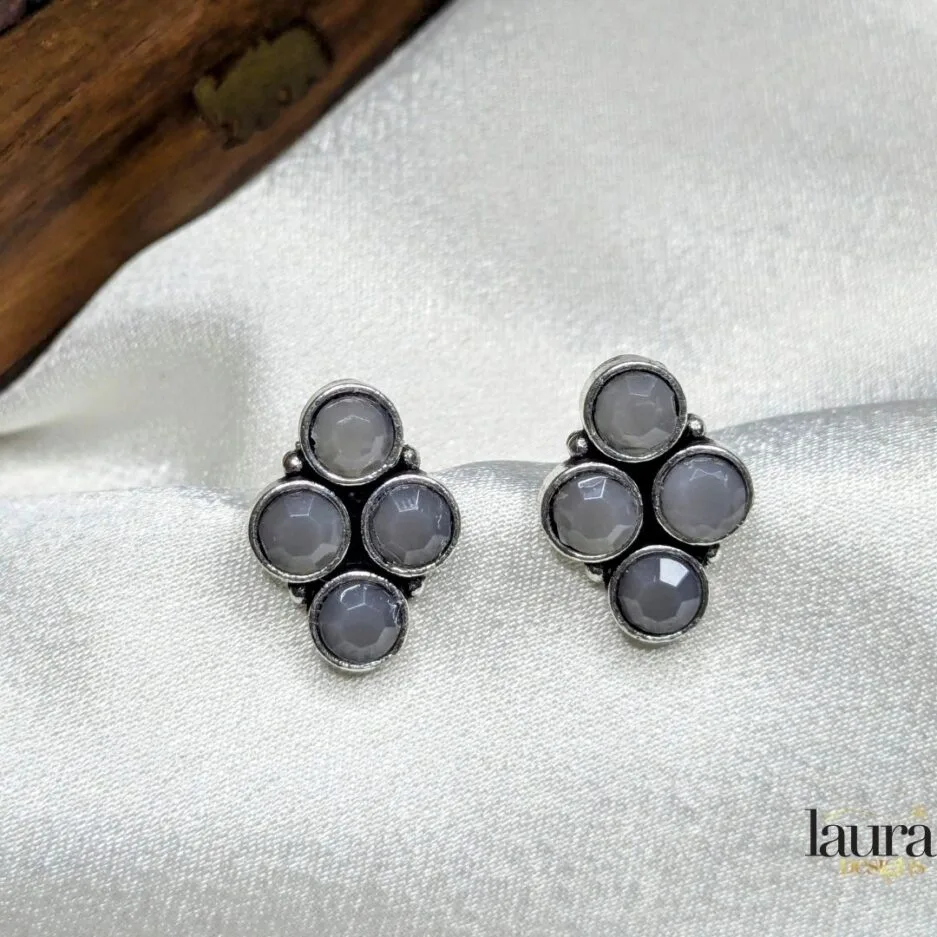 ridvi grey bangle earrings