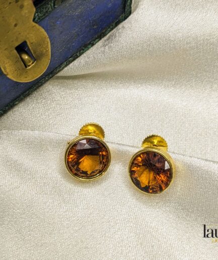 brown stone studs