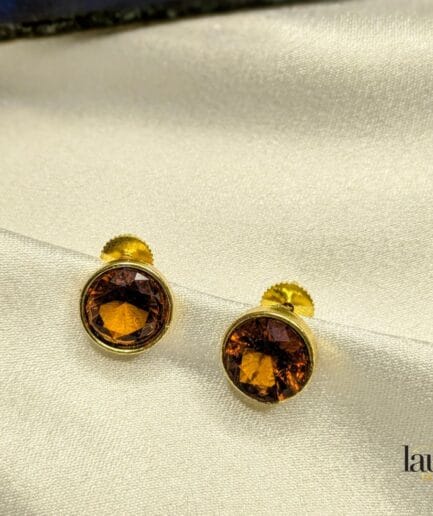 brown stone studs