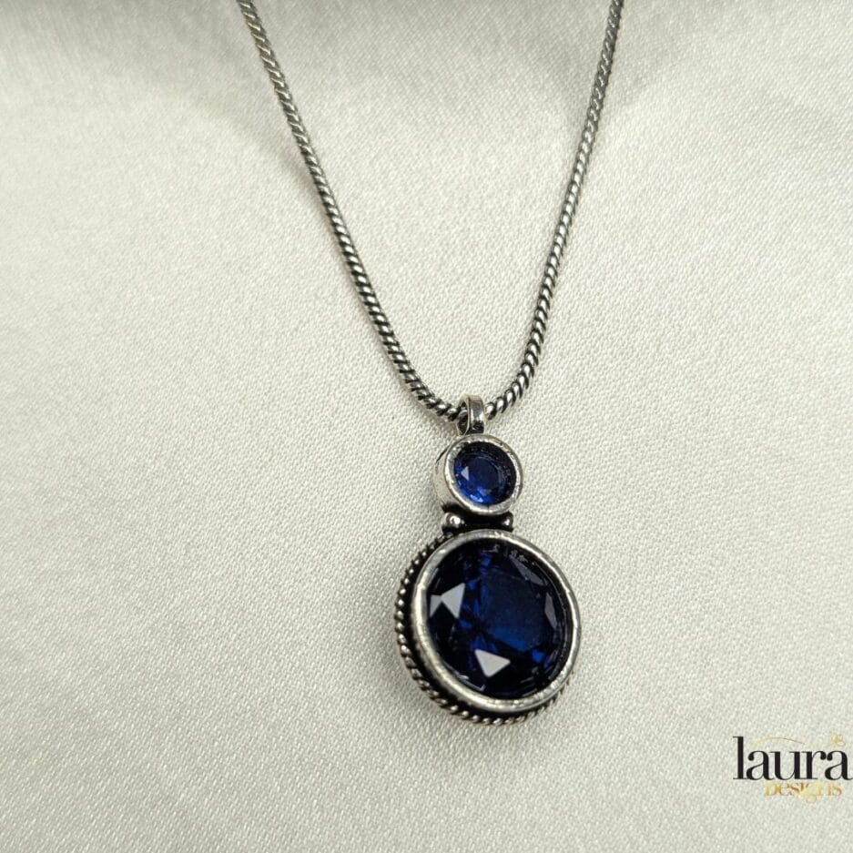 blue pendant combo set