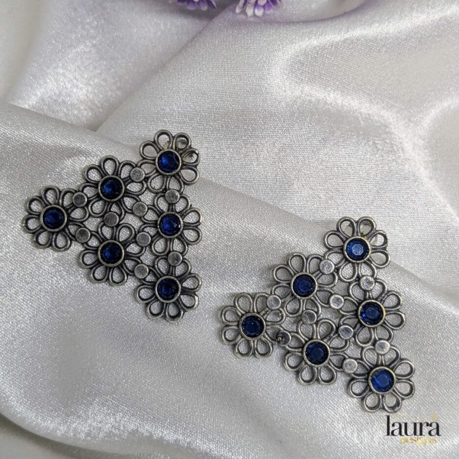 blue stone earrings