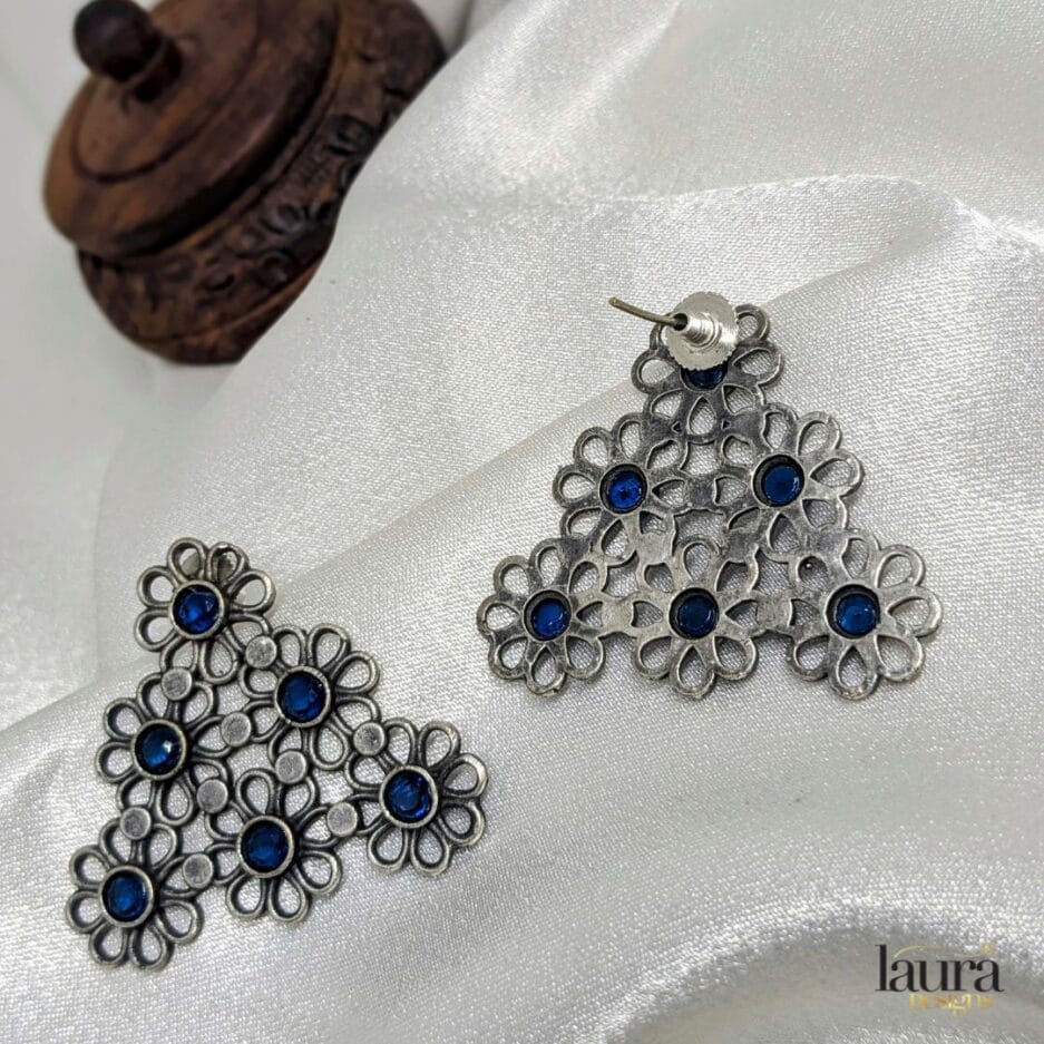 blue stone earrings